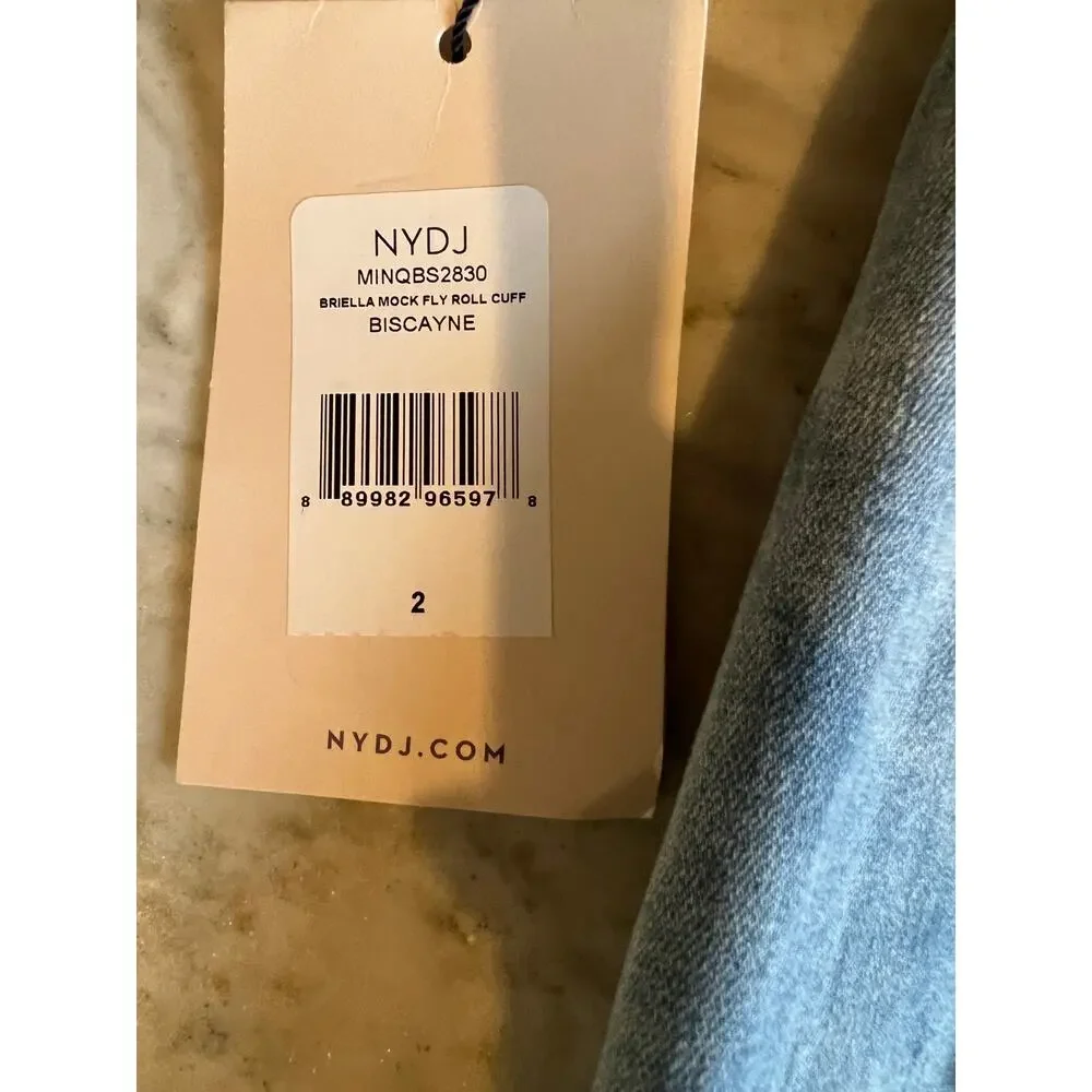 NYDJ Briella Bermuda Denim Jean Shorts 2